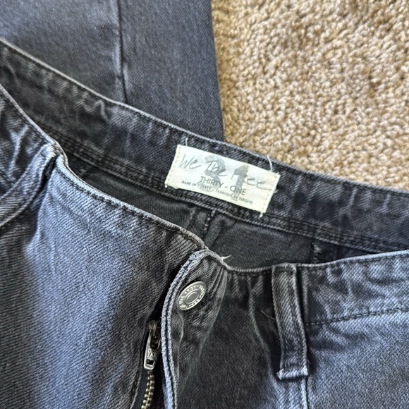 Free People We The Free Florence Black/Grey Flare Jeans - Picture 6 of 10